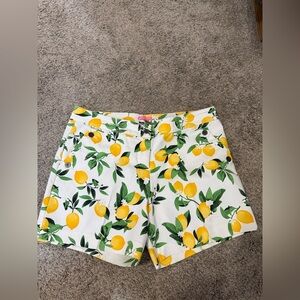 Isaac Mizrahi Women's Lemon Patterned Shorts